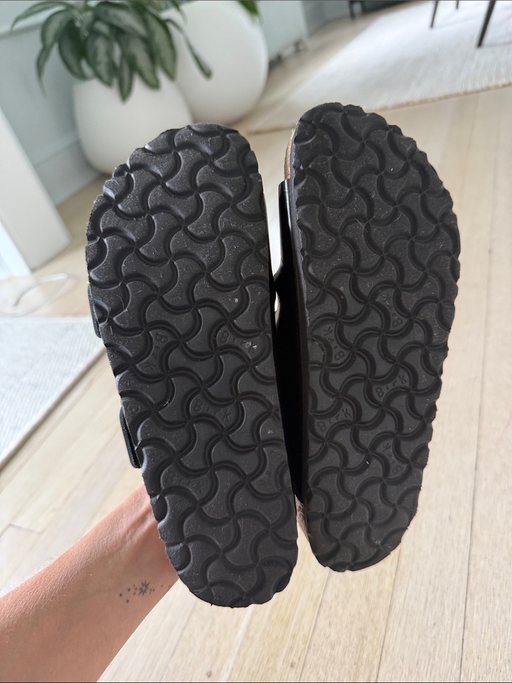 Birkenstock Arizon Big Buckle Sandal High Shine Black size 36 - Picture 7 of 7